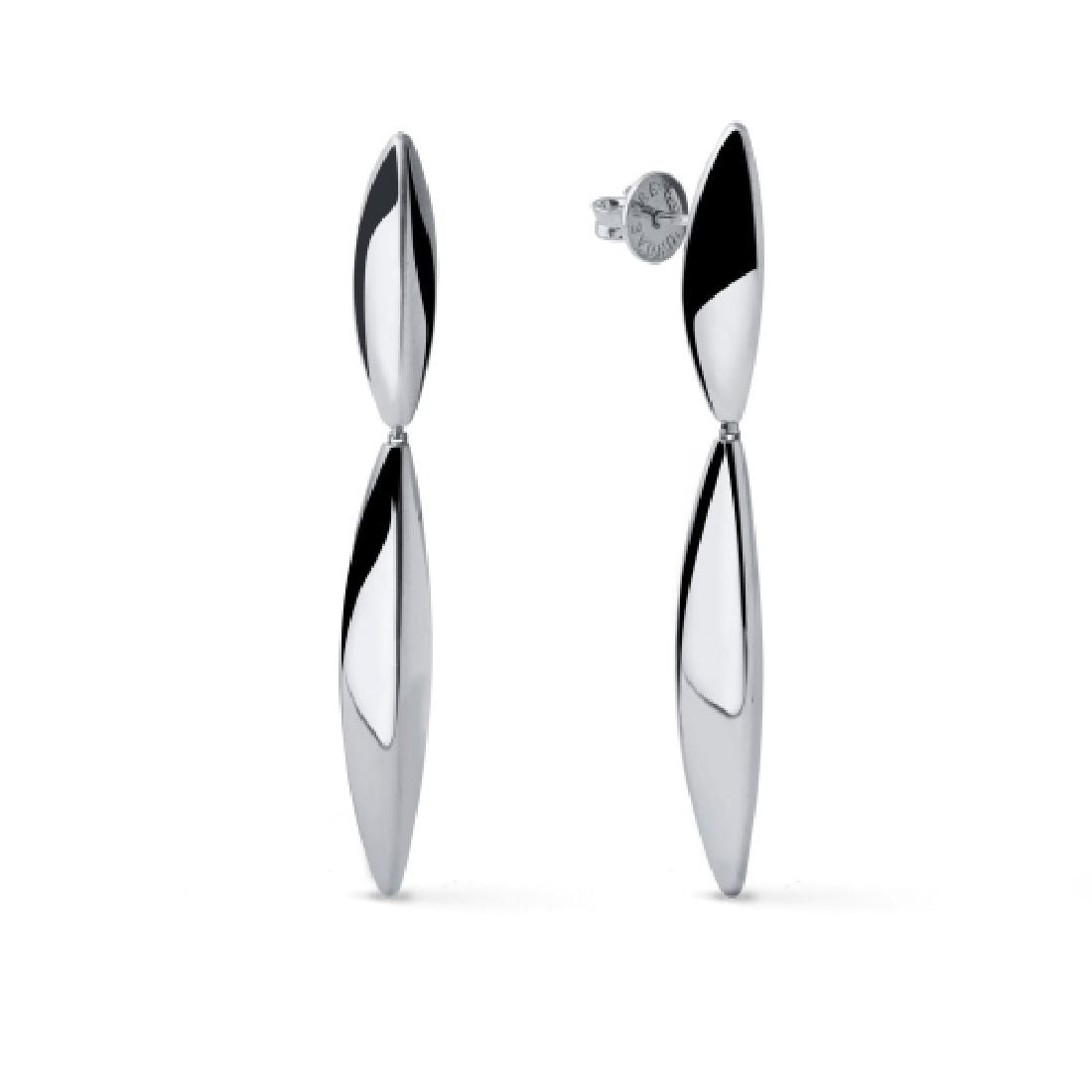Elements Orecchini Pendenti Donna In Argento 925 | Con Perle Naturali E Zirconi | Altezza 27 Mm - 2
