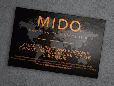 Orologio Mido Multifort Tv Big Date nero cinturino arancione