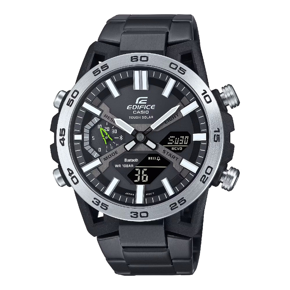 Casio Edifice Orologio Robusta Cassa 10 Bar Azzurro/nero Uomo Con