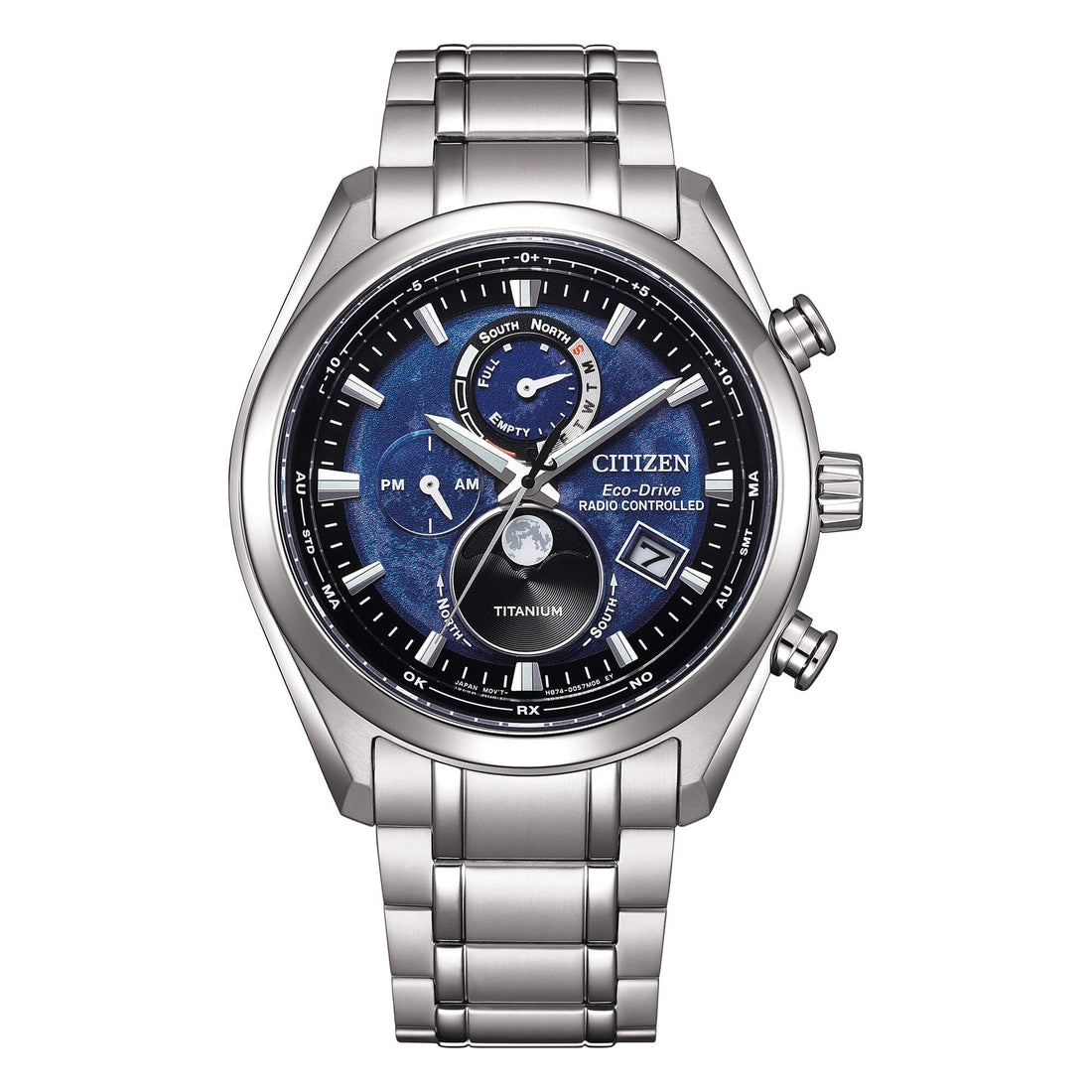 Citizen BY1010-81L radiocontrollato fasi lunari blu Paladini