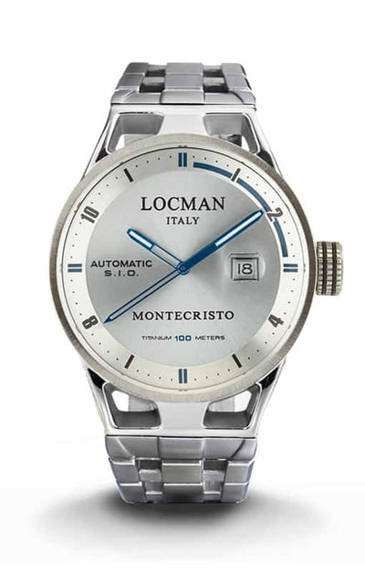 Locman Montecristo automatico silver bracciale acciaio 051100AGFBL0BR0