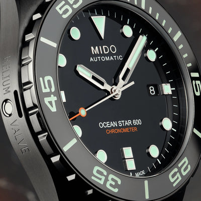 Orologio Mido Ocean Star 600 Chronometer DLC nero