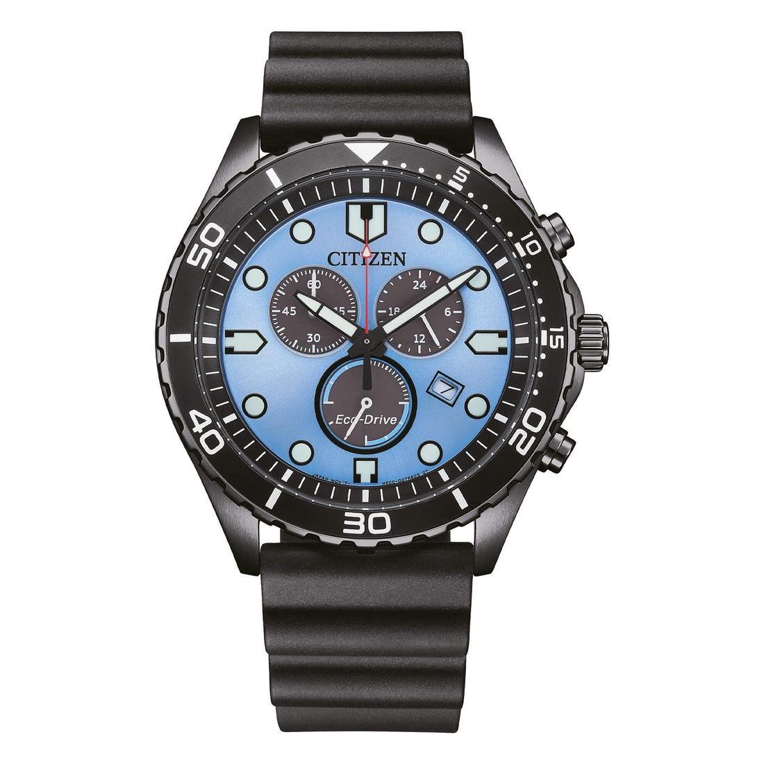 Orologio Citizen OF Sporty AT2567-18L cronografo azzurro