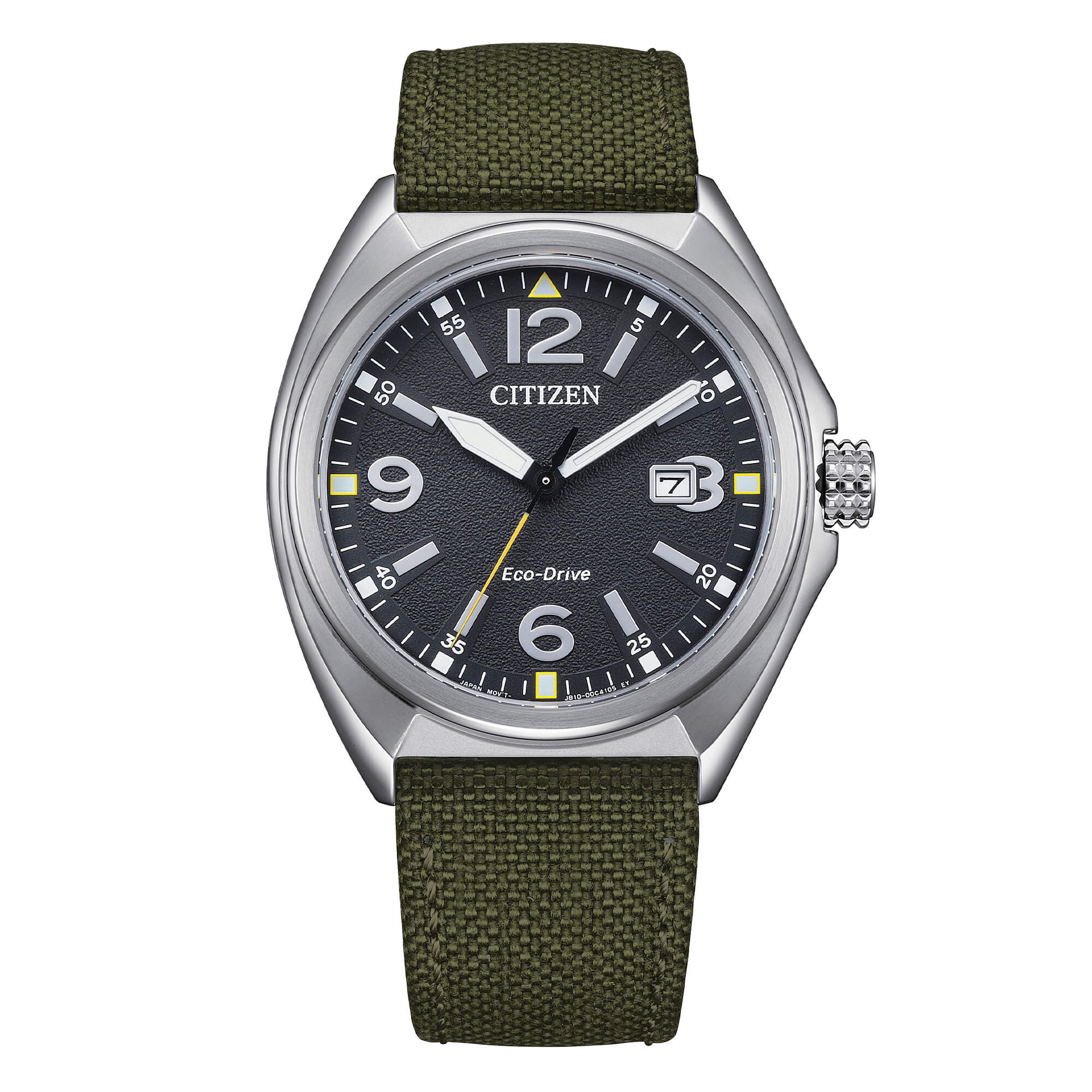 Oozoo C10586 Orologio Unisex 42mm - Cassa Argento, Quadrante Verde Muschio, Cinturino In Pelle