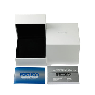 Orologio Seiko Presage GMT SSK0011J1 Style60's silver pelle