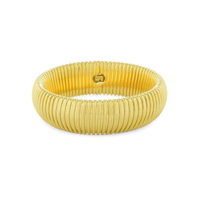 Bracciale Unoaerre rigido tubo gas elastico dorato giallo