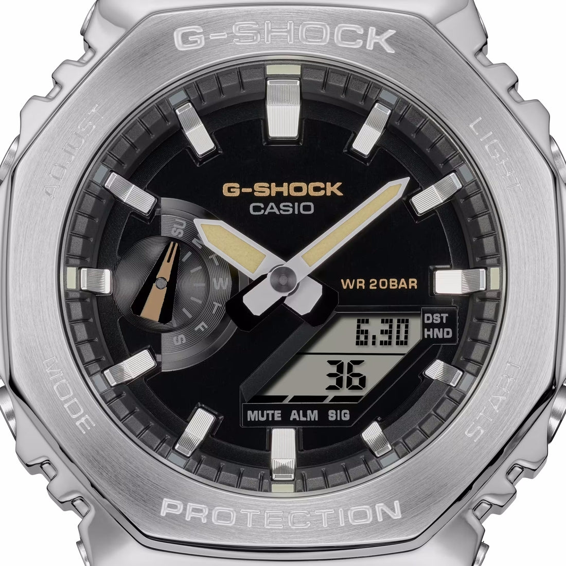 Orologio G-Shock GM-2100C-5AER cinturino tessuto khaki