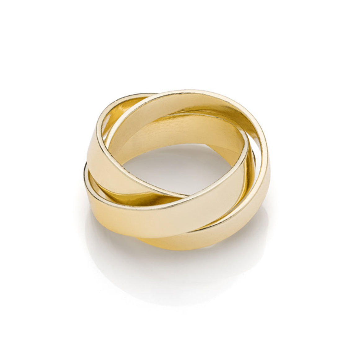 Anello Unoaerre 2422 trinity in bronzo dorato giallo