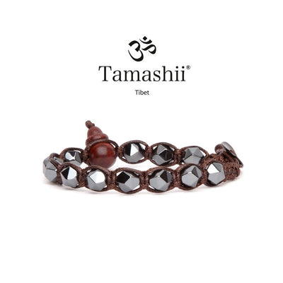 Bracciale Tamashii BHS911-22 in ematite diamond cut