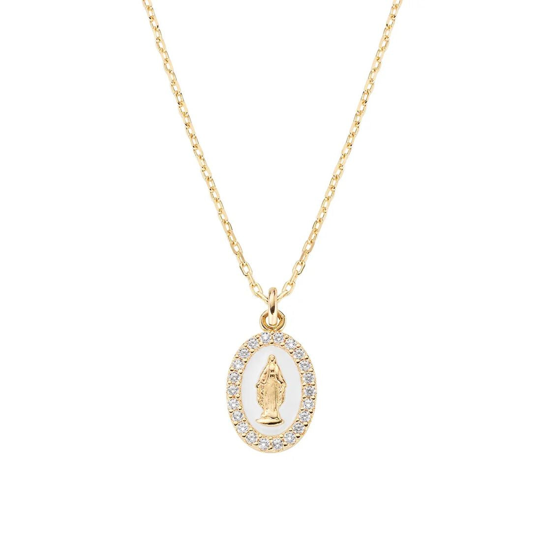 Collana Amen sfondo bordeaux medaglia Madonna Miracolosa argento 925 Collana Amen sfondo bordeaux medaglia Madonna Miracolosa argento 925