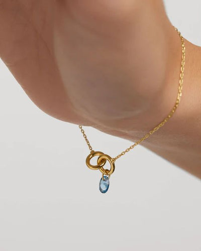 Bracciale PdPaola Donna con anellini e pendente blu PU01-774