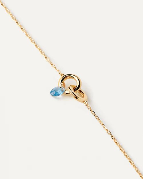 Bracciale PdPaola Donna con anellini e pendente blu PU01-774