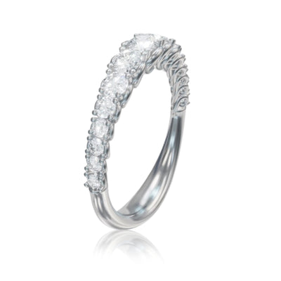 Anello Mikiko riviera a scalare linea Infinite Love brillanti ct 0,87 G-SI1