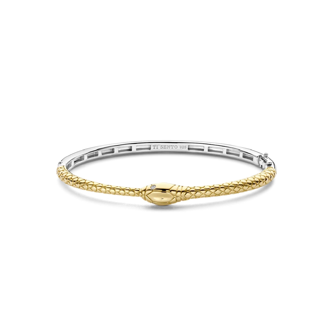 Bracciale bangle Ti Sento Milano serpente dorato giallo 23058SY