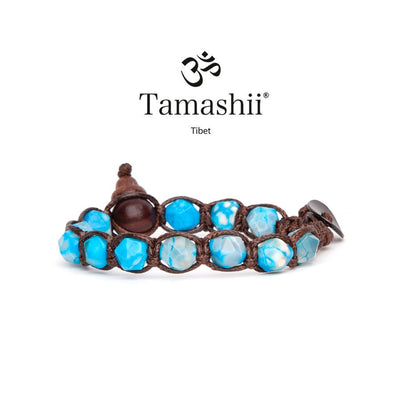 Bracciale Tamashii BHS911-210 in agata tibet sky diamond cut
