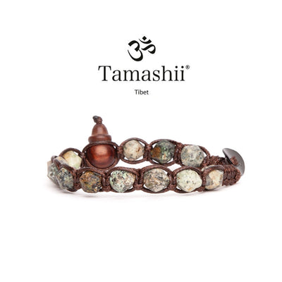 Bracciale Tamashii BHS911-75 in turchese africano diamond cut