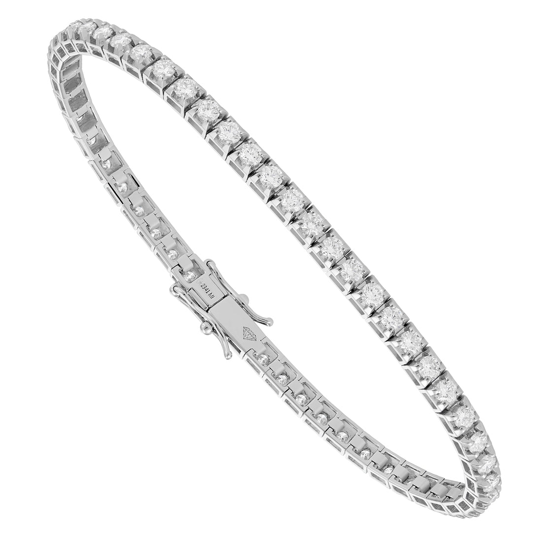 Bracciale Tennis Mikiko piramide in oro bianco e brillanti ct 0,94