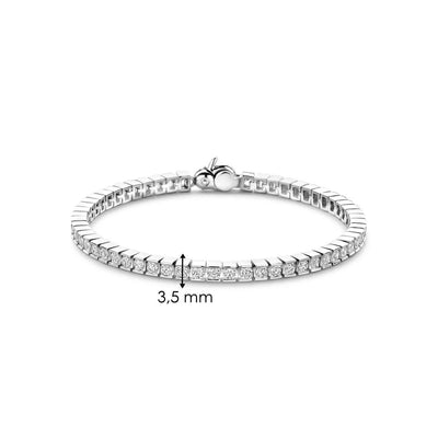 Bracciale Ti Sento Milano Tennis in argento con zirconi bianchi 23039ZI