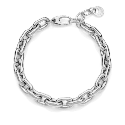 Bracciale Unoaerre 6358 maglia forzatina ovale argento 925