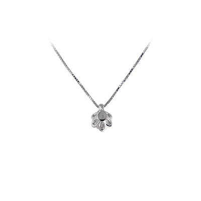 Collana con diamante punto luce ct 0.37 di qualità extra