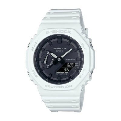 Orologio G-Shock GA-2100-7AER bianco quadrante nero