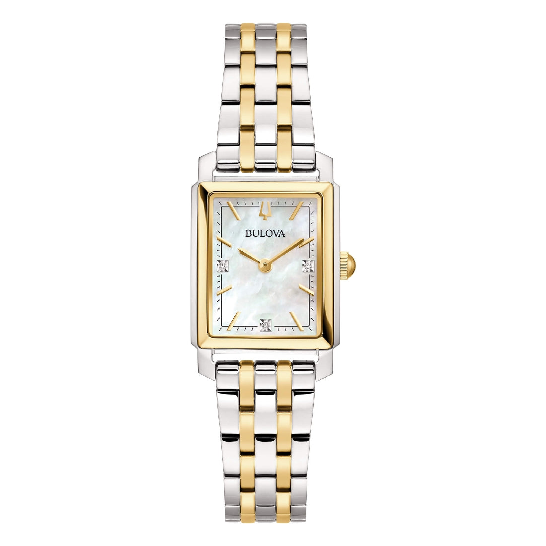 Orologio Bulova 98P220 donna Sutton Tank acciaio bicolore