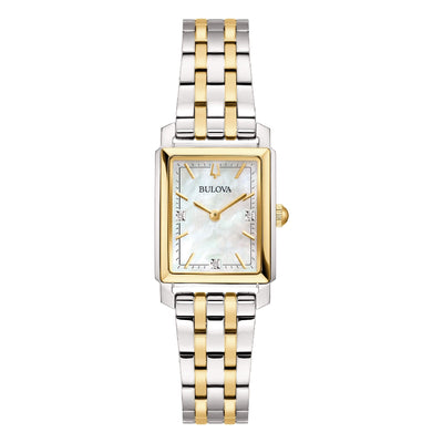 Orologio Bulova 98P220 donna Sutton Tank acciaio bicolore