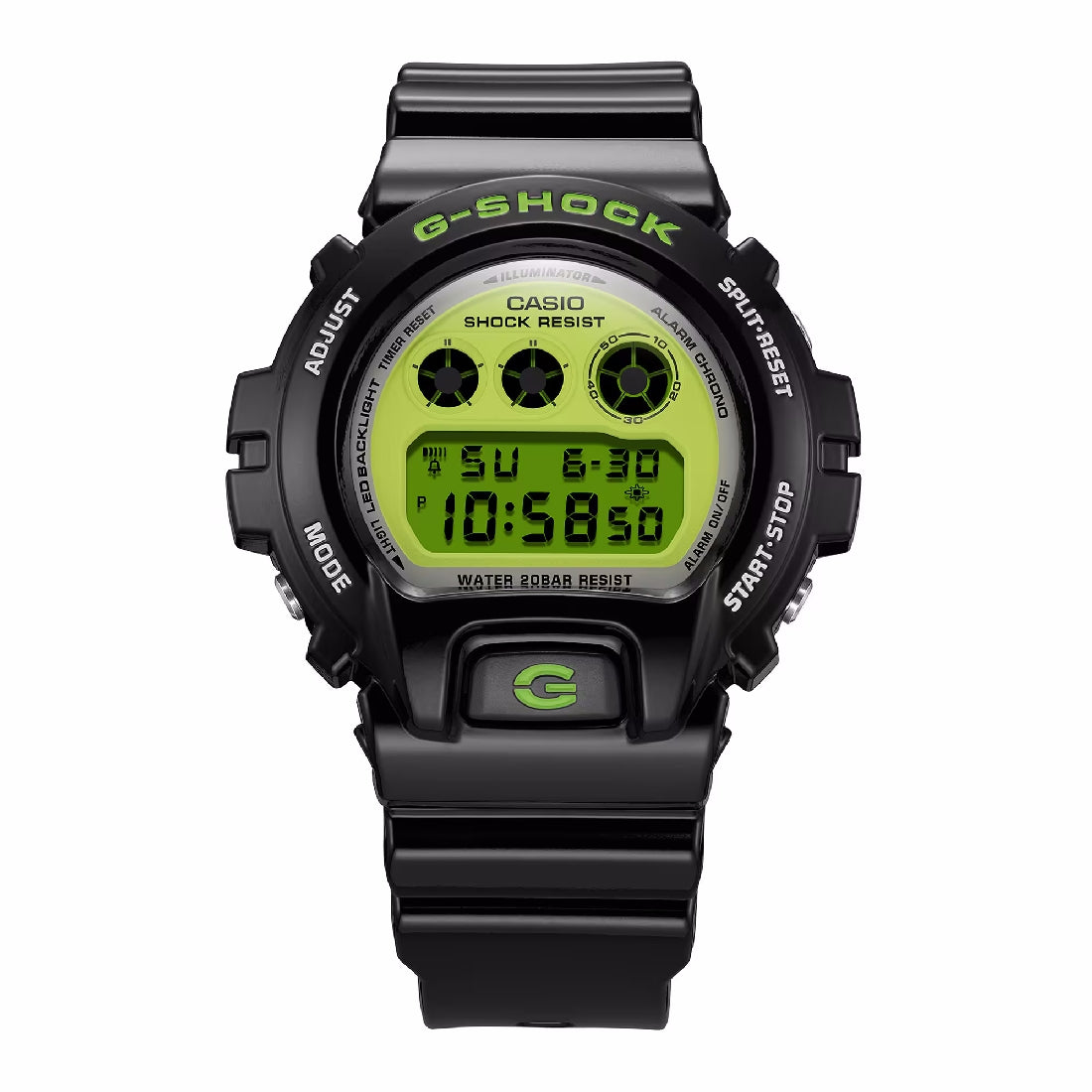 Orologio Casio G-Shock DW-6900RCS-1ER Crazy Colour nero e verde