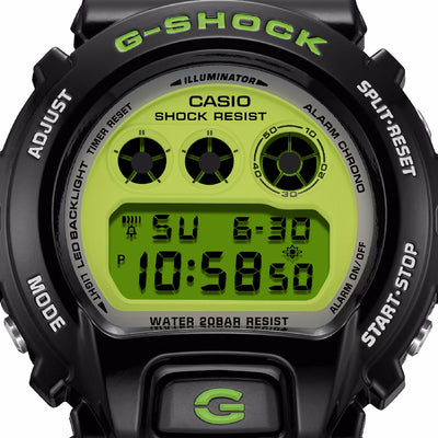 Orologio Casio G-Shock DW-6900RCS-1ER Crazy Colour nero e verde