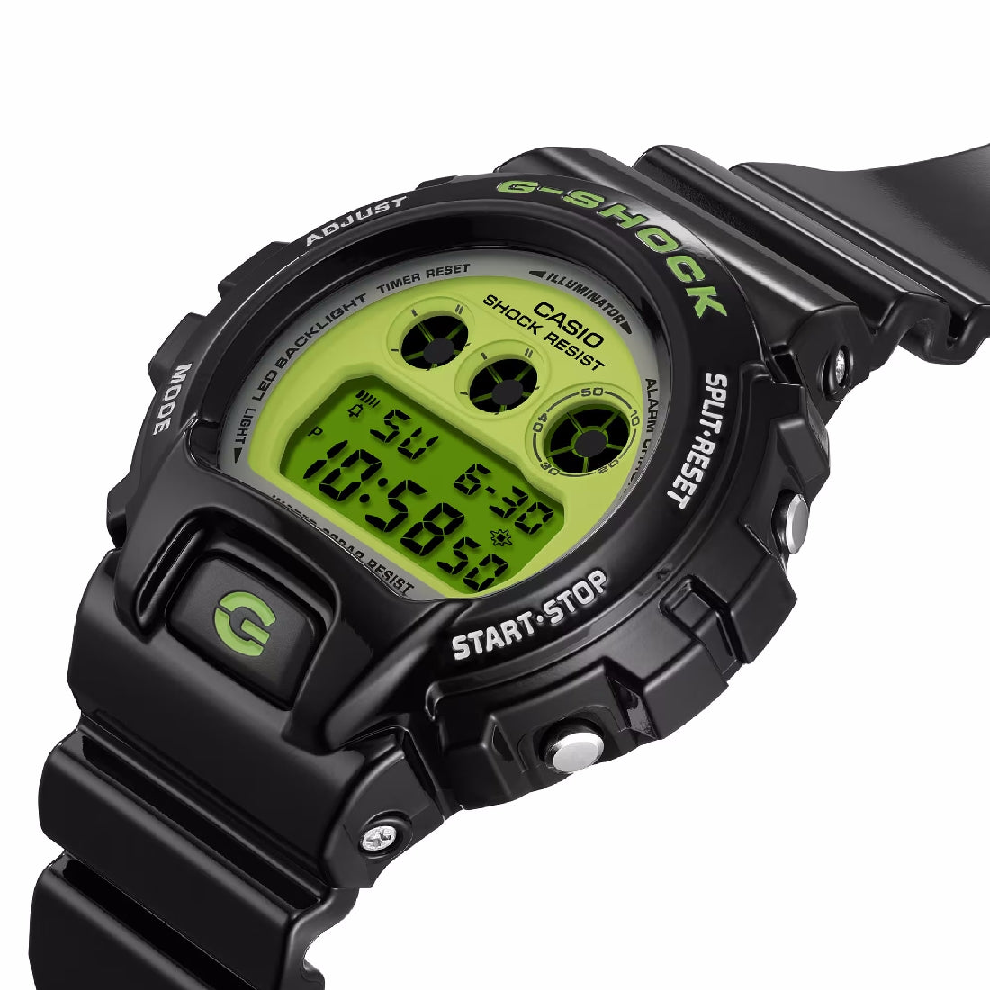 Orologio Casio G-Shock DW-6900RCS-1ER Crazy Colour nero e verde