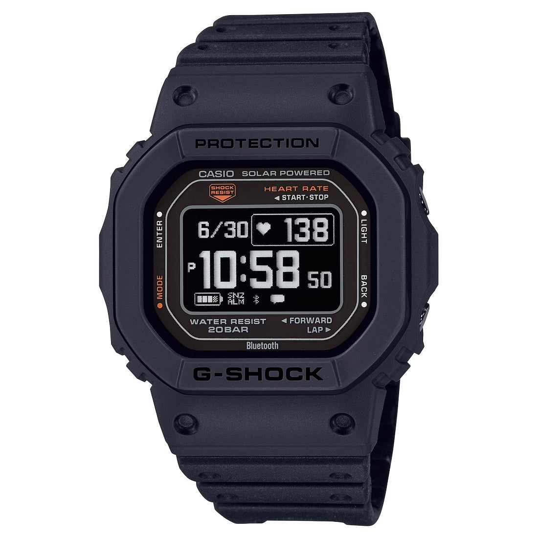 Orologio G-Shock DW-H5600-1ER sensore cardio e solare