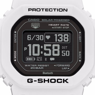 Orologio G-Shock DW-H5600-7ER bianco sensore cardio e solare