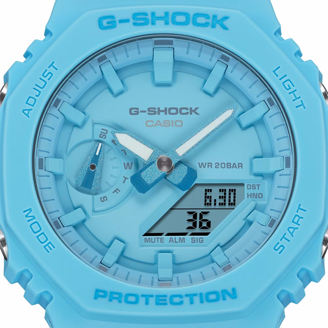 Orologio G-Shock GA-2100-2A2ER azzurro monocromo