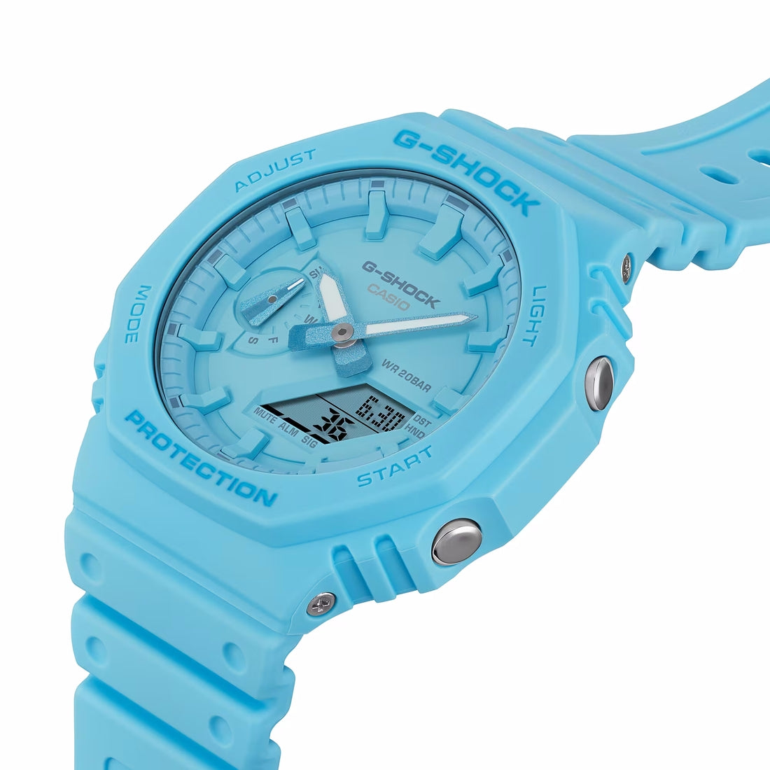 Orologio G-Shock GA-2100-2A2ER azzurro monocromo