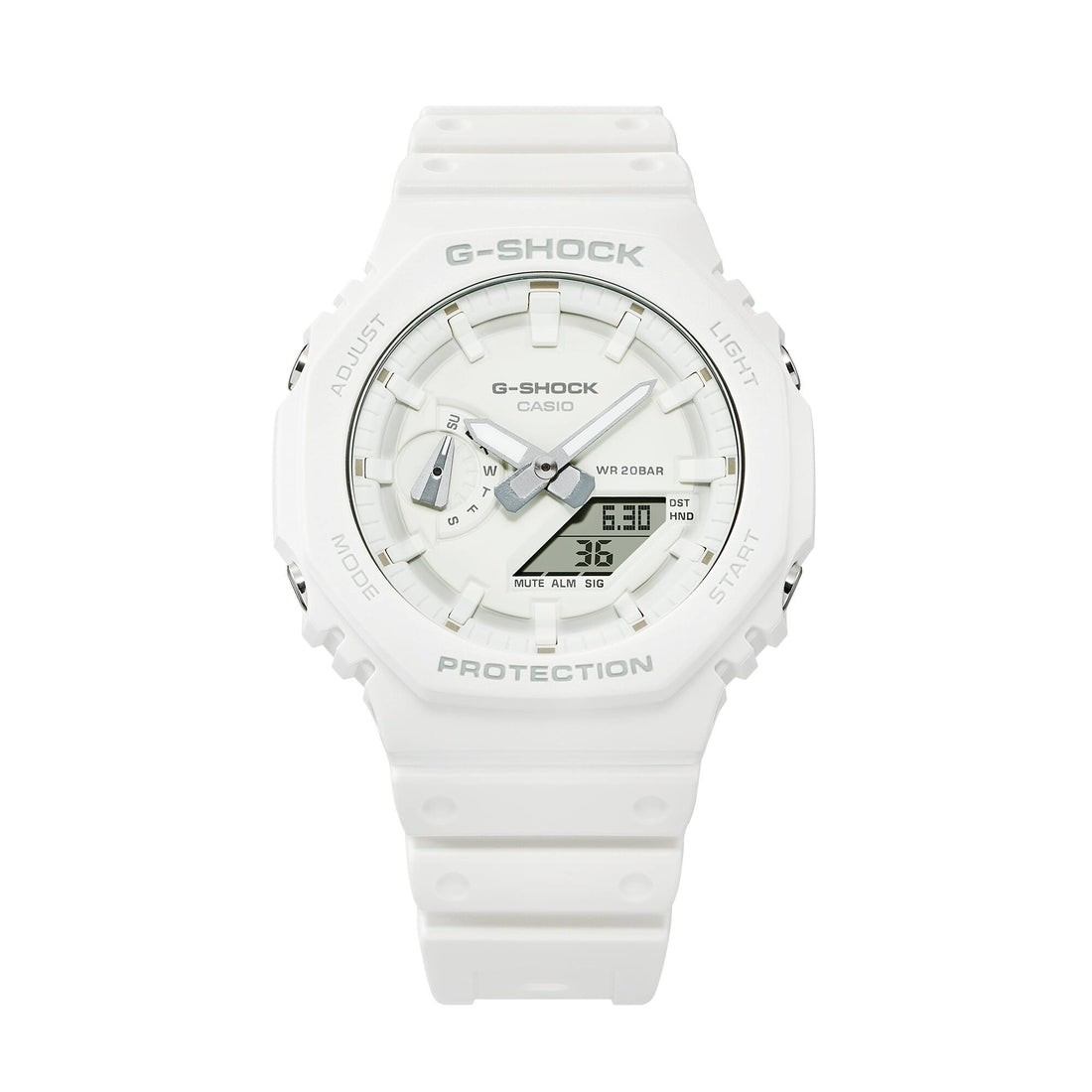 Orologio G-Shock GA-2100-7A7ER bianco monocromo