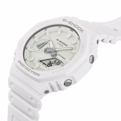 Orologio G-Shock GA-2100-7A7ER bianco monocromo