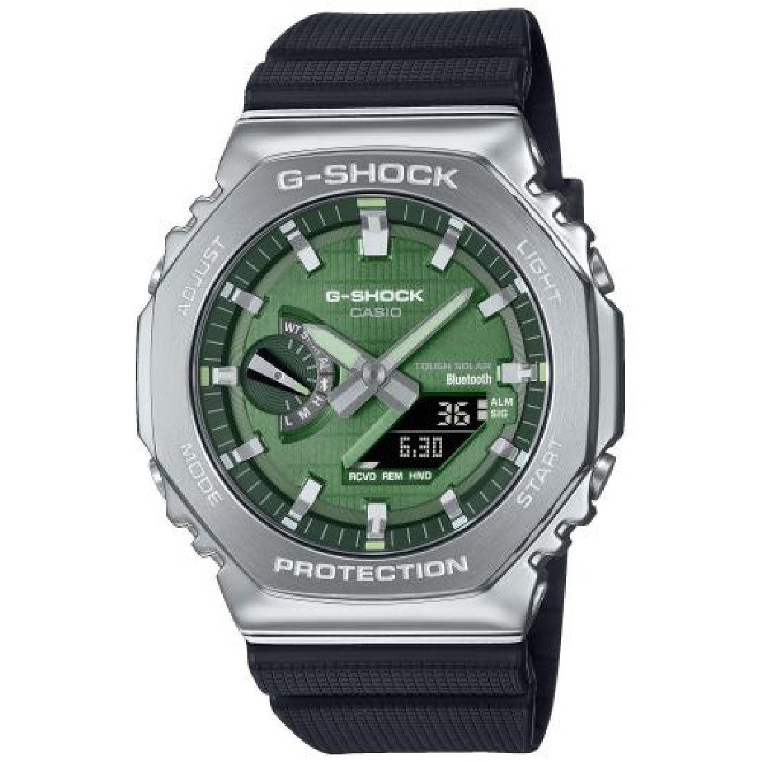 Orologio G-Shock acciaio GBM-2100A-1A3ER solare e bluetooth verde