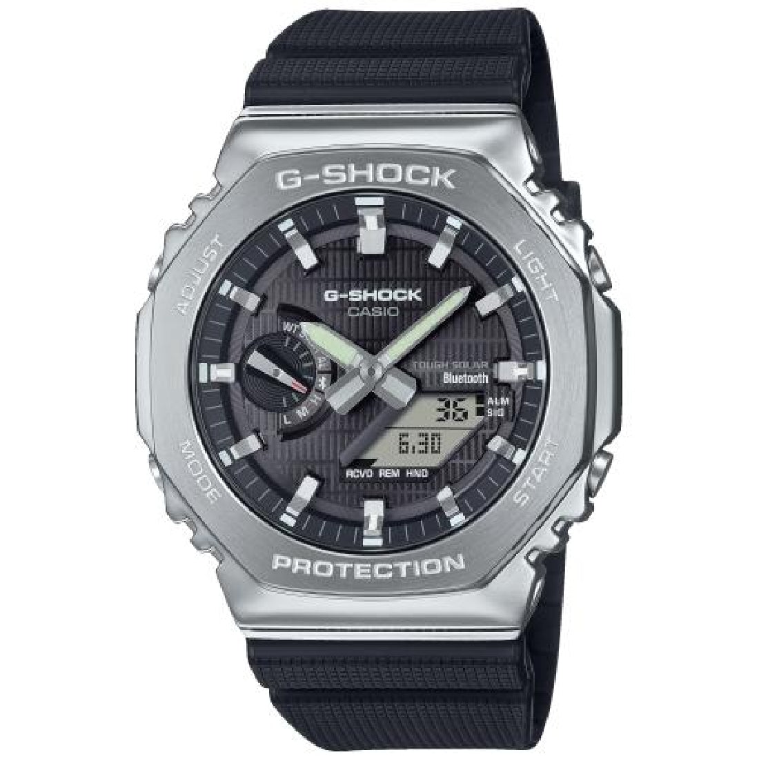 Orologio G-Shock in acciaio GBM-2100-1AER carica solare e bluetooth