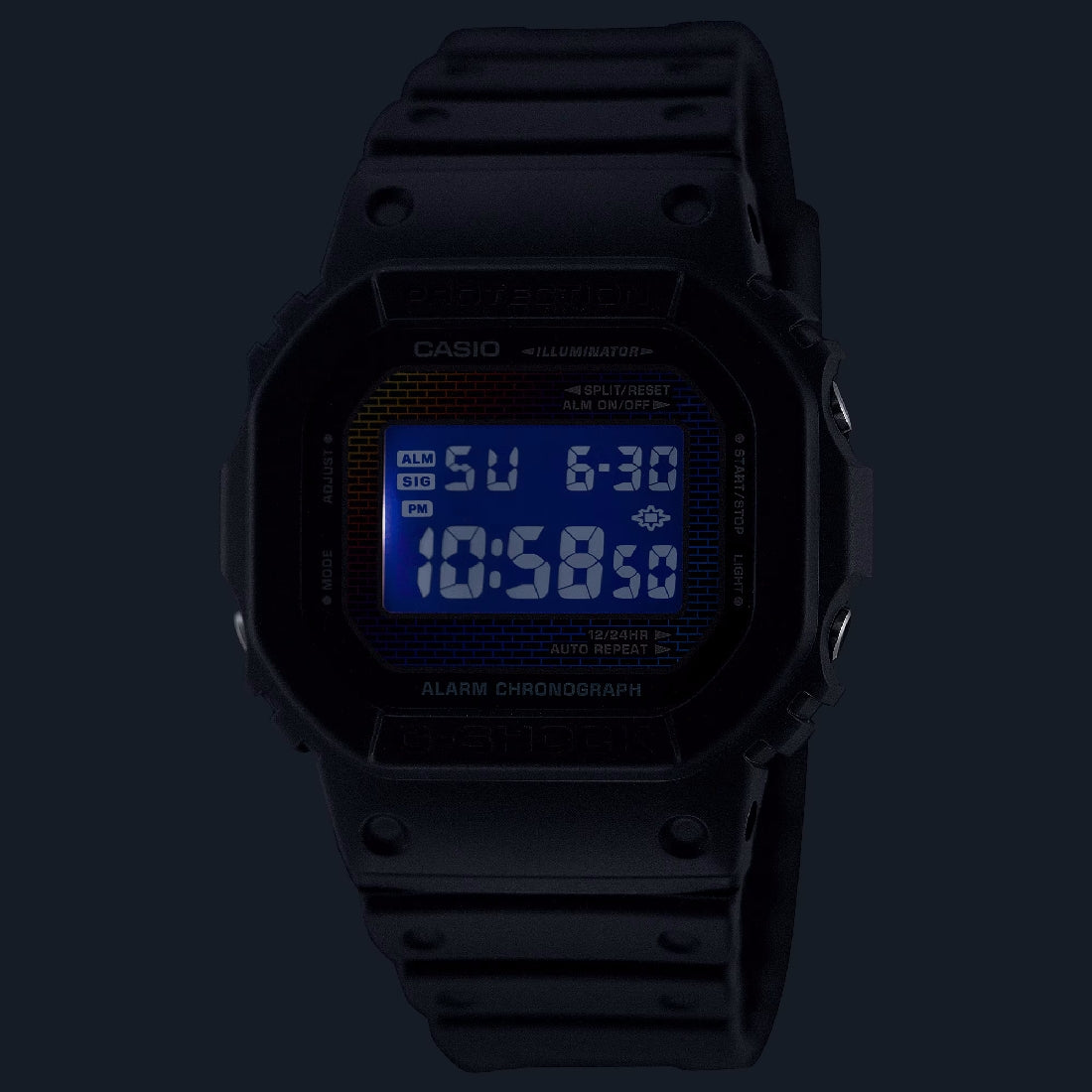 Orologio G-Shock DW-5600RW-1ER motivo a mattoni iridescenti