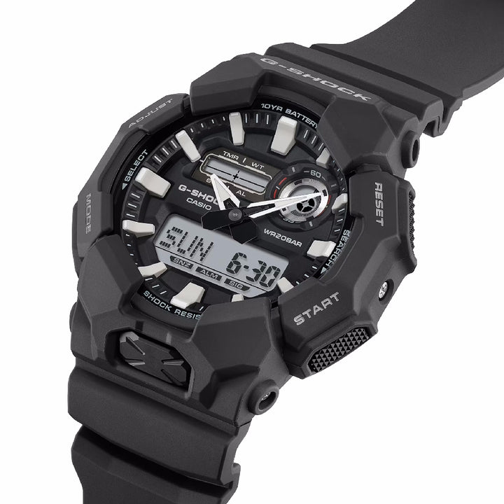 Casio G-Shock GM-700G-9AER Orologio Uomo Quarzo, Analogico-Digitale, Bracciale In Resina Nero E Quadrante Oro