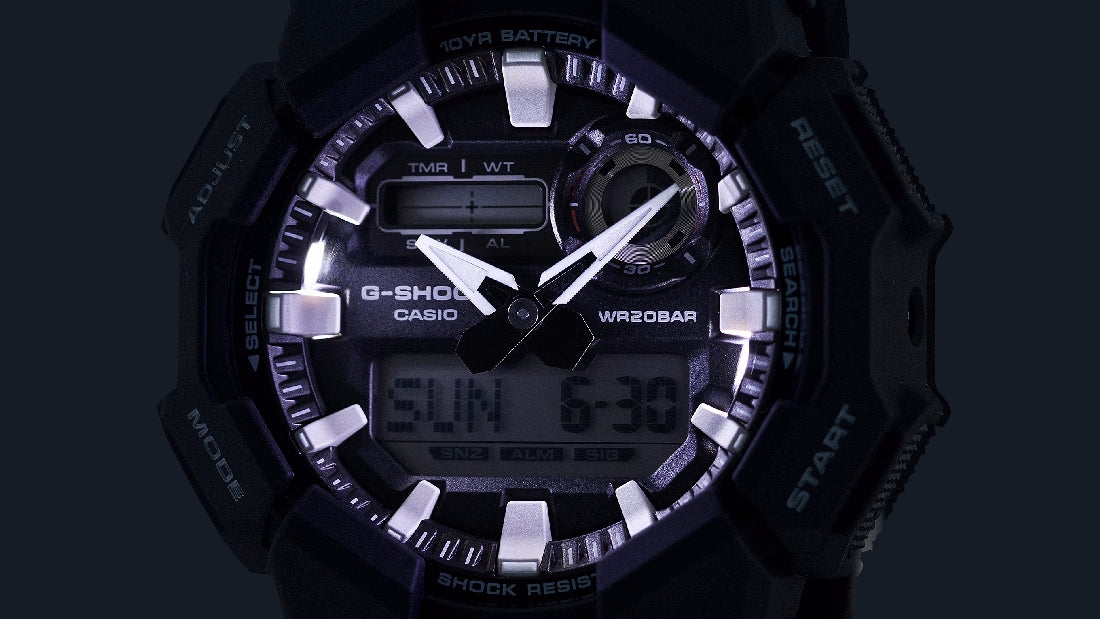 Orologio Casio G-Shock GA-010-1ER nero lunga durata