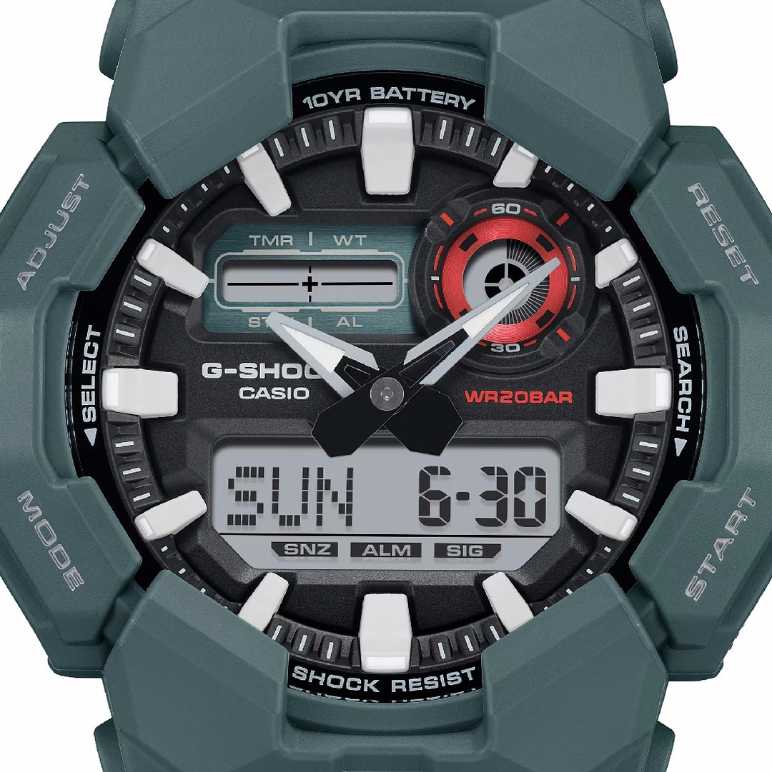 Casio G-SHOCK orologio analogico digitale multifunzione in resina GA-010 -5AER