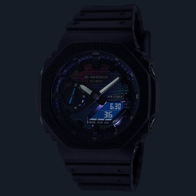 Orologio G-Shock GA-2100RW-6AER nero mattoni iridescenti