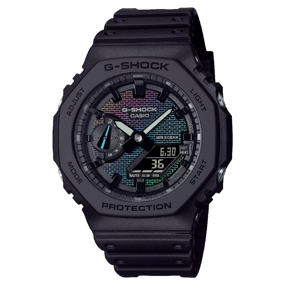 Orologio G-Shock GA-2100RW-6AER nero mattoni iridescenti