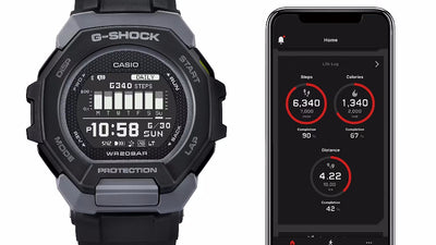 Orologio G-Shock GBD-300-1ER nero per runners e fitness