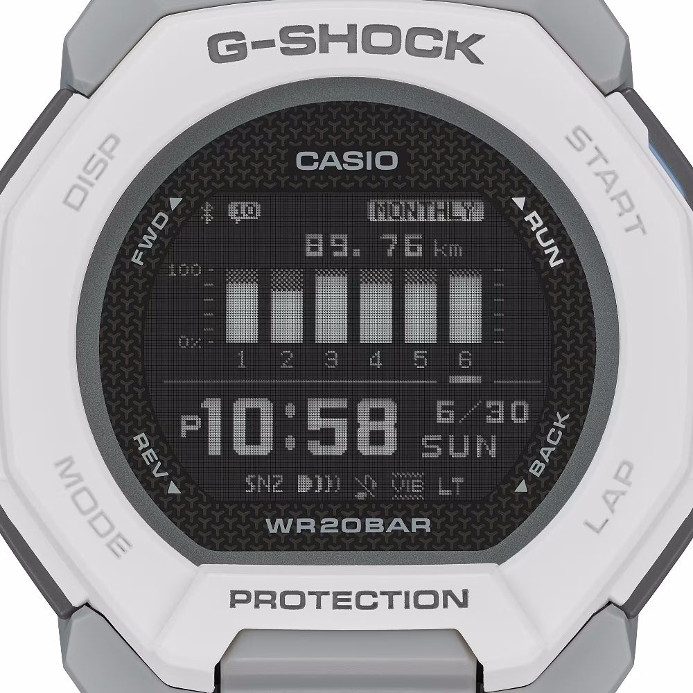 Orologio G-Shock GBD-300-7ER bianco per runners e fitness