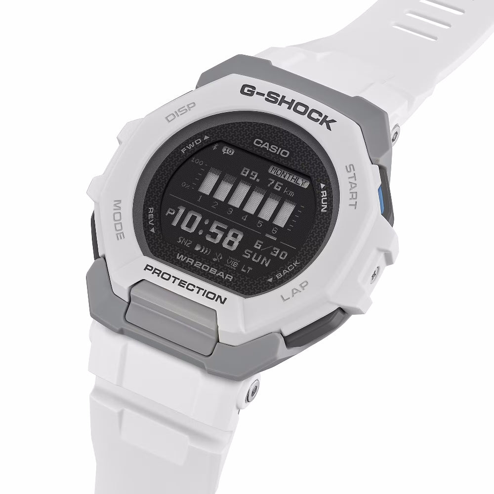 Orologio G-Shock GBD-300-7ER bianco per runners e fitness