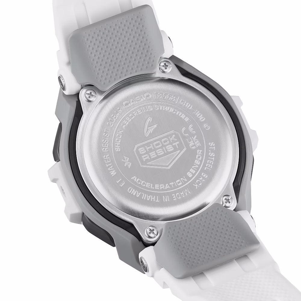 Orologio G-Shock GBD-300-7ER bianco per runners e fitness