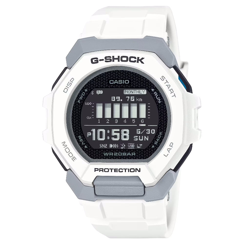 Orologio G-Shock GBD-300-7ER bianco per runners e fitness