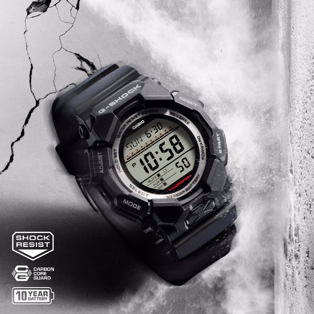 Orologio Casio G-Shock GD-010-1ER digitale display positivo